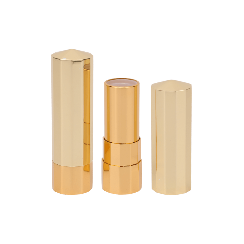 Un tubetto per rossetto è una forma comune di packaging cosmetico