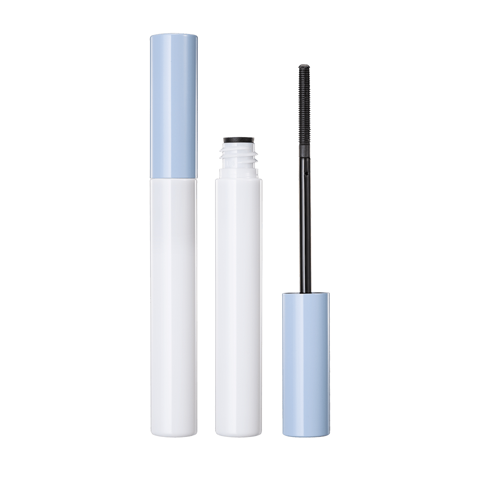 Contenitore rotondo per tubo mascara vuoto con spazzola metallica HM1181